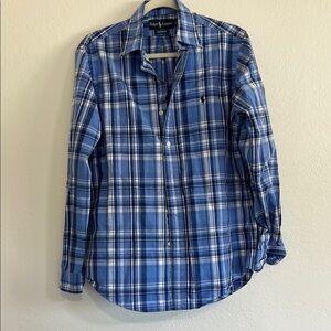 Ralph Lauren Men's Blue Plaid Shirt